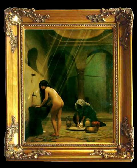 framed  unknow artist Arab or Arabic people and life. Orientalism oil paintings 473, Ta092